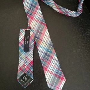TED BAKER Tie plaid colored knit NEW $60